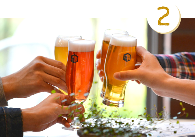 仲間と、家族と、飲み比べ。イメージ